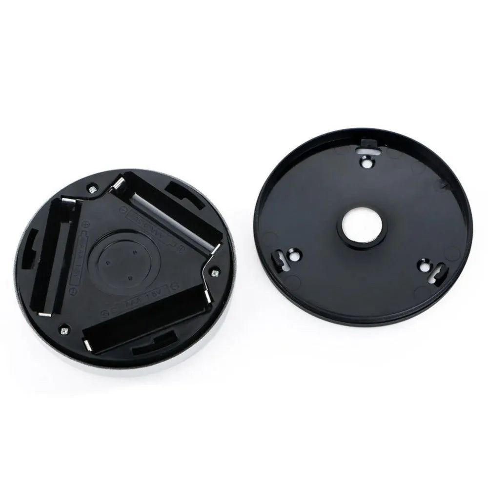 Silver wireless motion sensor night light with compact 80mm x 80mm size