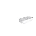 Transparent PET plastic egg storage box measuring 31.4x14.3x7.7cm for refrigerator organisation