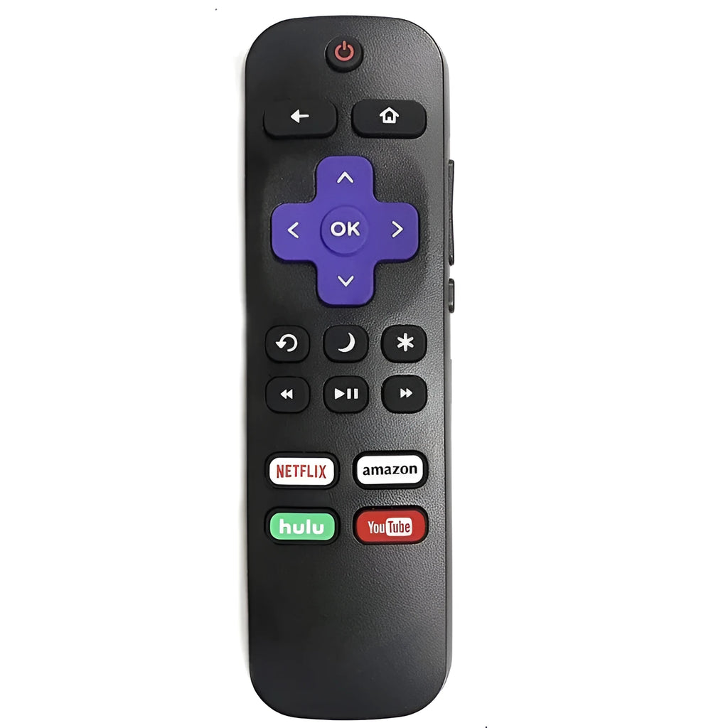 Black Roku television remote control with 8-metre range for Express and Premiere models