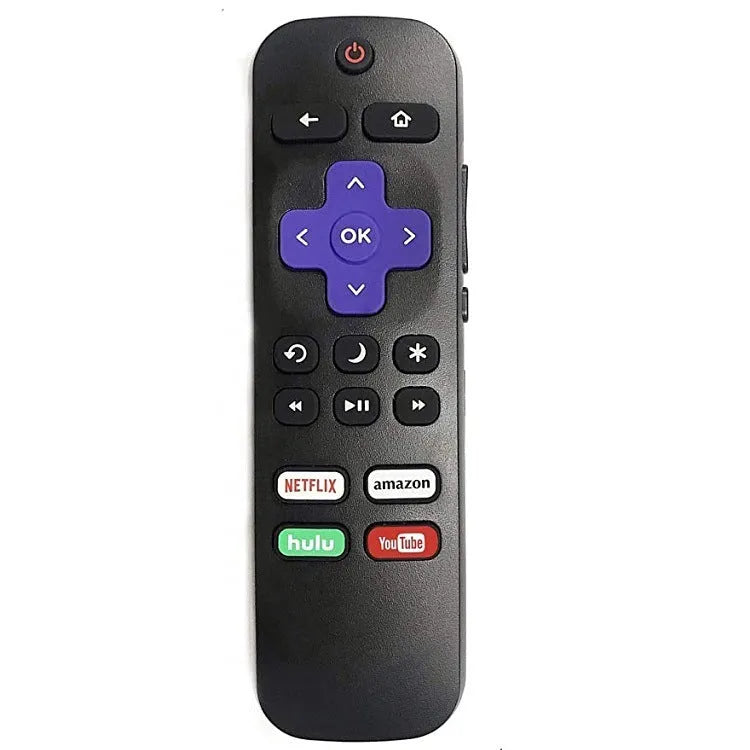 Black Roku television remote control with 8-metre range for Express and Premiere models