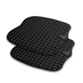 Breathable gel car seat cushion in black with ice silk fabric and fluid gel filling for summer use