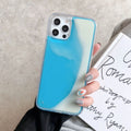Candy Luminous Quicksand mobile phone case back cover in solid colour with TPU+PC construction
