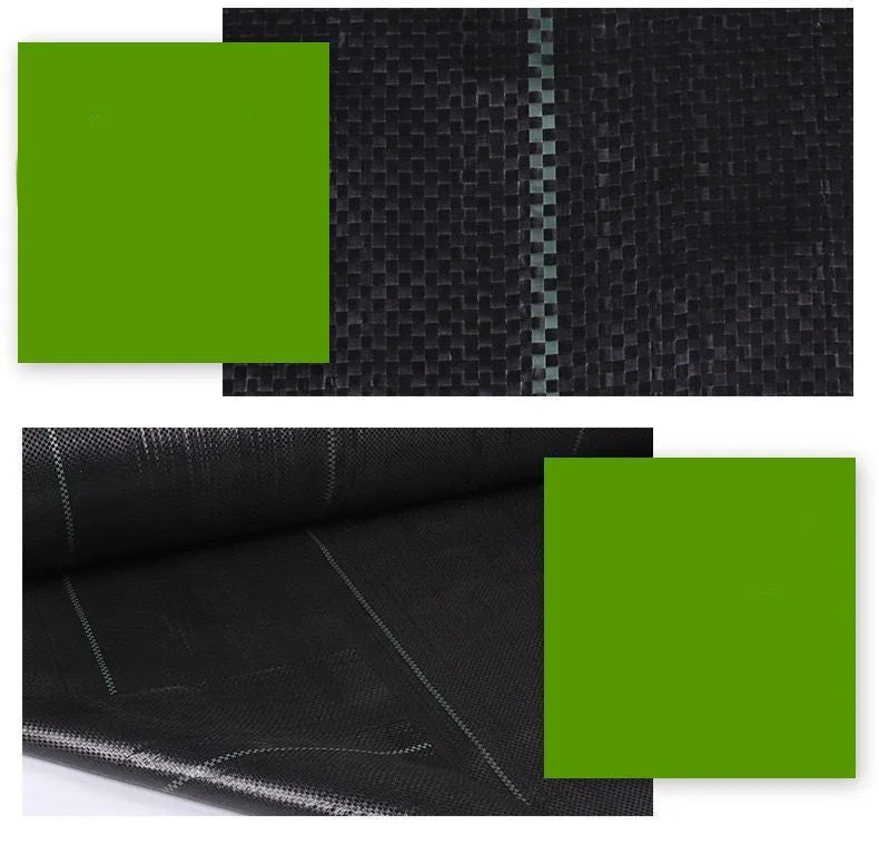 Black PE weed-proof grass cloth for farmland and greenhouse weed suppression in multiple size options