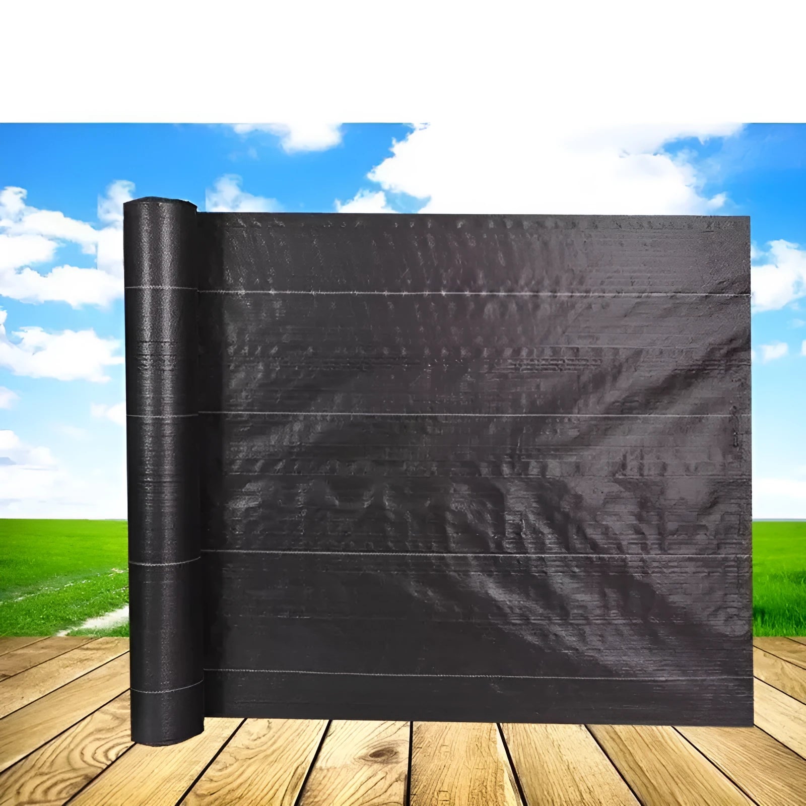 Black PE weed-proof grass cloth for farmland and greenhouse weed suppression in multiple size options