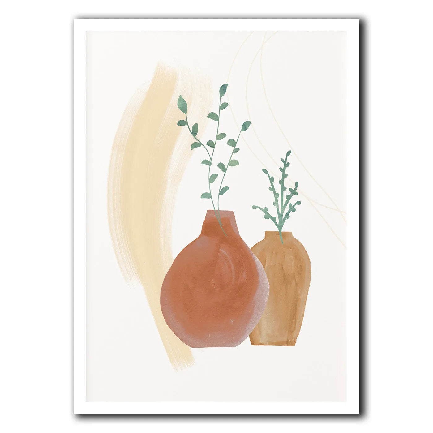 Bohemian style canvas wall art painting in multiple available sizes