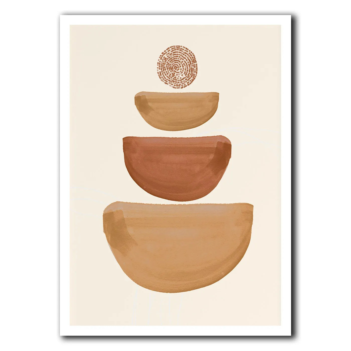 Bohemian style canvas wall art painting in multiple available sizes