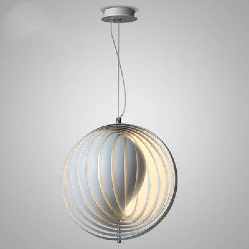 Iron chandelier night light with rotating moon design, warm LED, push button switch, adjustable height 1.5m, 220V.