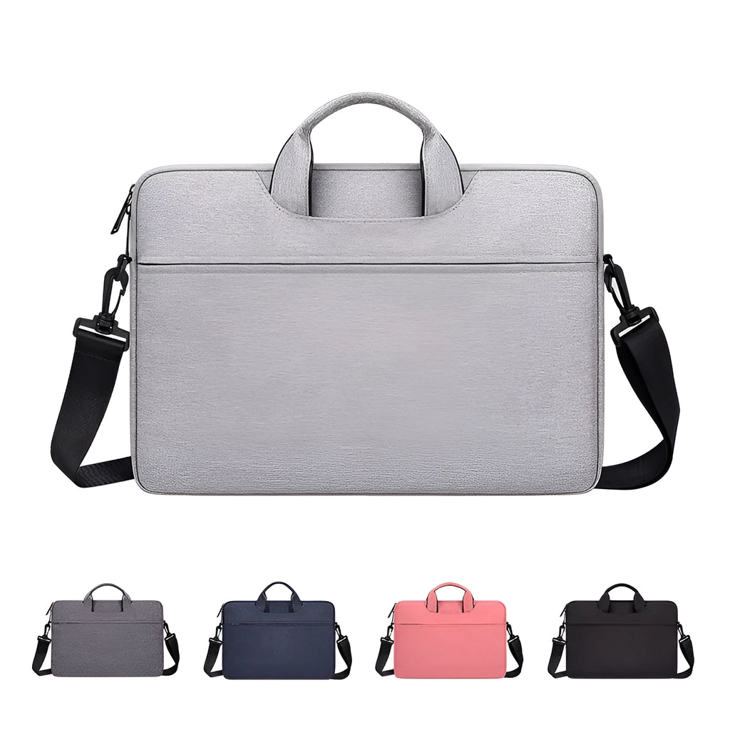 Waterproof Oxford cloth laptop shoulder bag with lock, for 13.3 to 15.6 inch notebooks, tablets and iPads