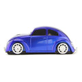 2.4G wireless optical car mouse in black, blue, red, or yellow colours next to a laptop.