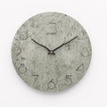 Grey European style wall clock for living room with custom processing option