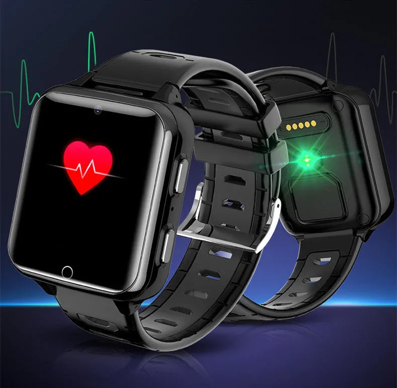Children's WiFi smart sports watch with 1.54 inch touchscreen in black, blue, or pink colours