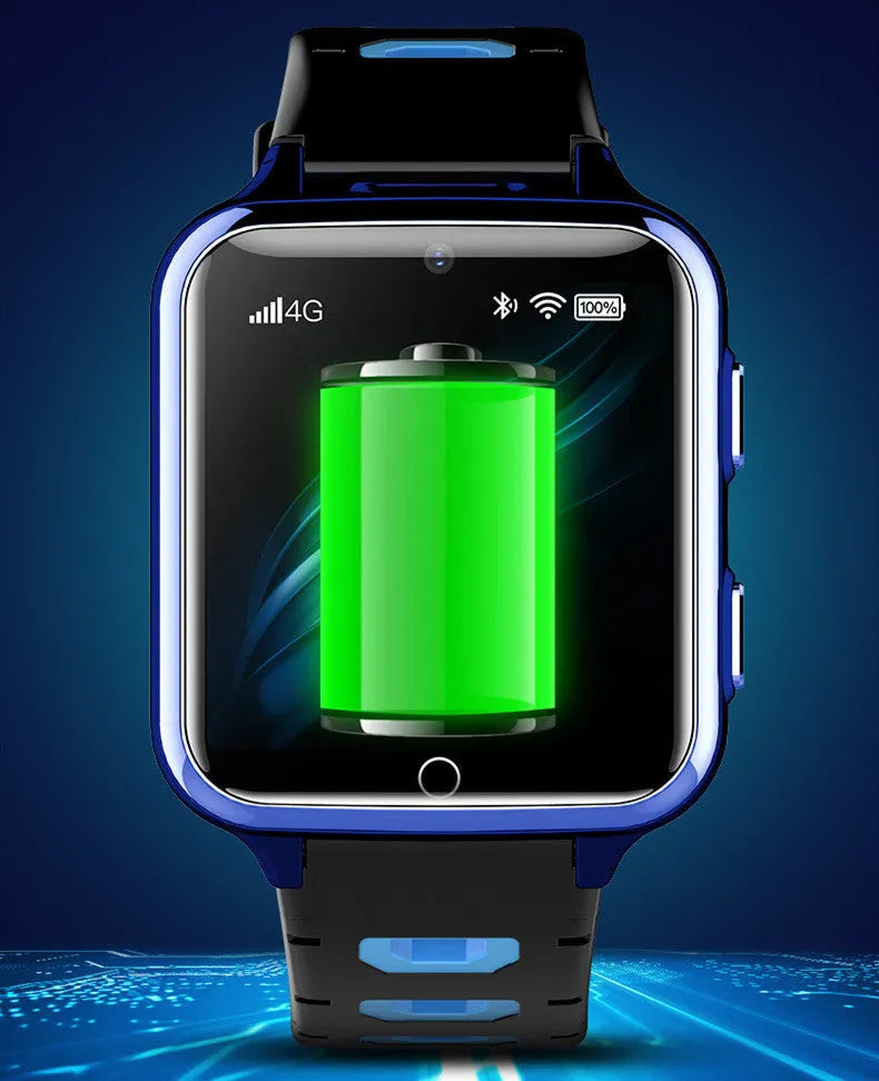 Children's WiFi smart sports watch with 1.54 inch touchscreen in black, blue, or pink colours