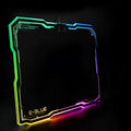 Black Yibo EMP013 hard mouse pad, 365x265mm and 5mm thick, for all mice