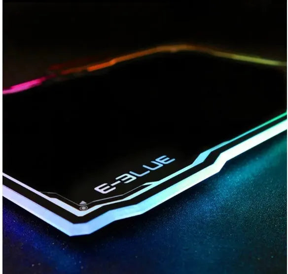Black Yibo EMP013 hard mouse pad, 365x265mm and 5mm thick, for all mice