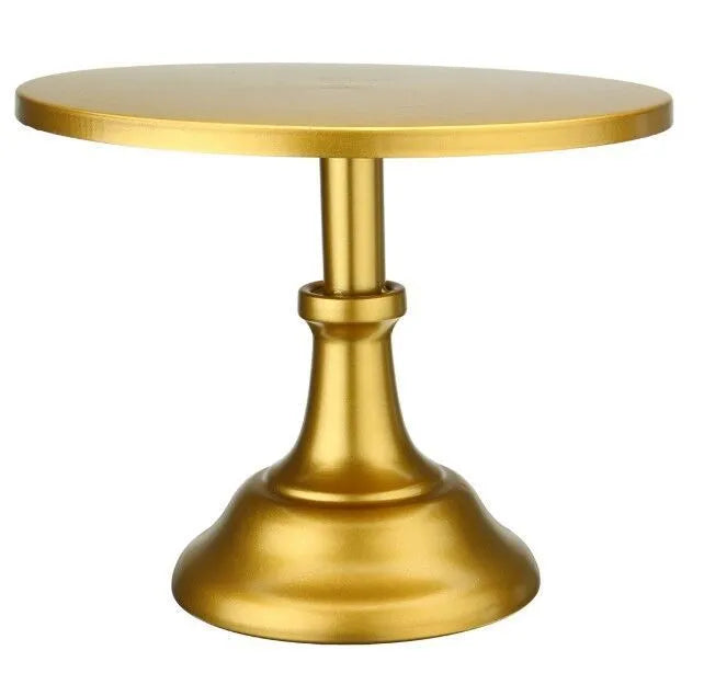 Three-tiered metal dessert stand with black, white, pink, and gold colour options.