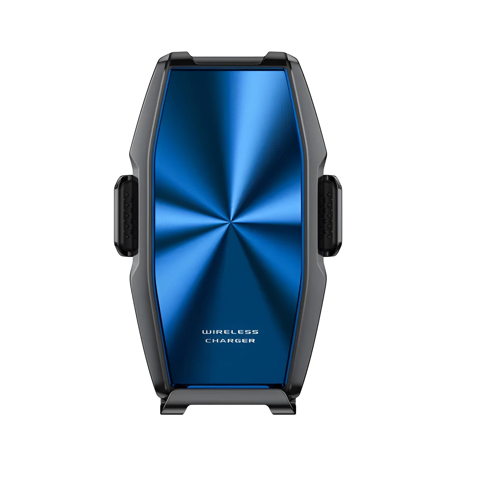 Blue car wireless charger and phone holder with indicator lights for 1500mA fast charging