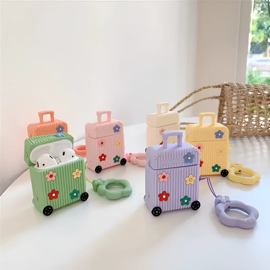Silicone flip cover for Apple AirPods 1st and 2nd generation in multiple colours