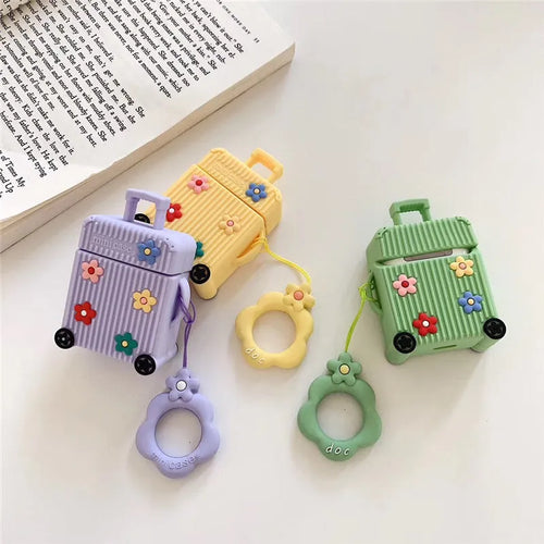 Silicone flip cover for Apple AirPods 1st and 2nd generation in multiple colours