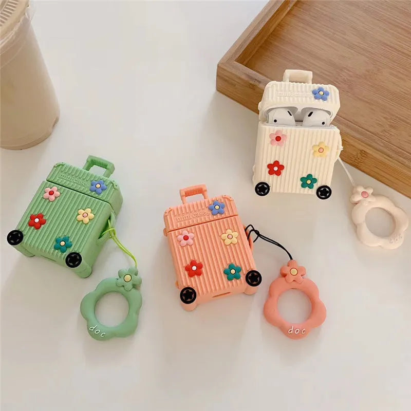 Silicone flip cover for Apple AirPods 1st and 2nd generation in multiple colours