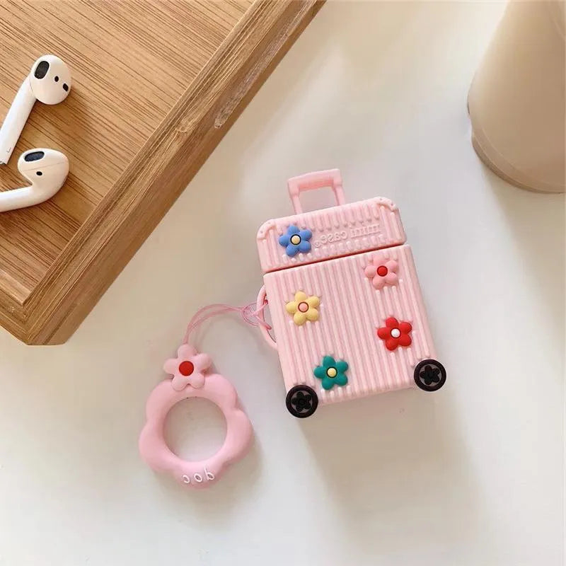 Silicone flip cover for Apple AirPods 1st and 2nd generation in multiple colours