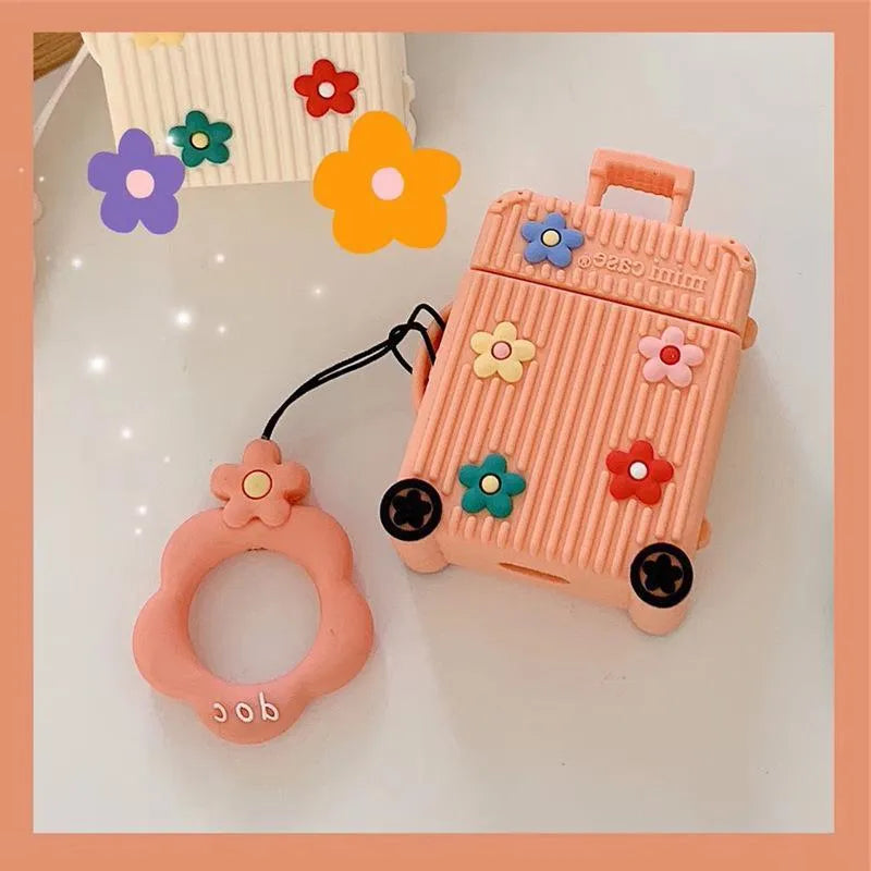 Silicone flip cover for Apple AirPods 1st and 2nd generation in multiple colours