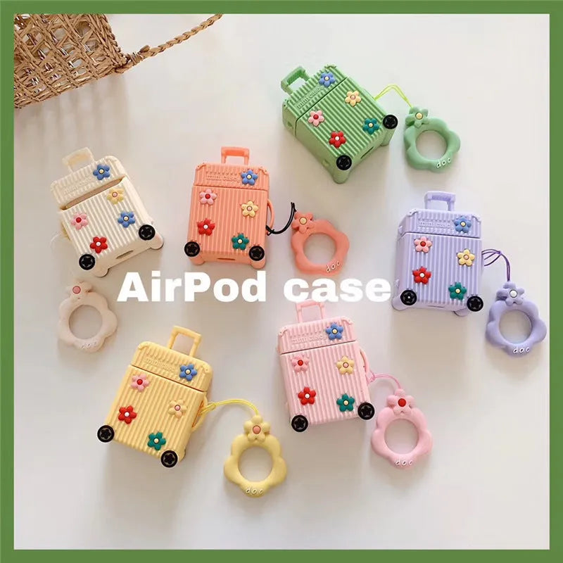 Silicone flip cover for Apple AirPods 1st and 2nd generation in multiple colours