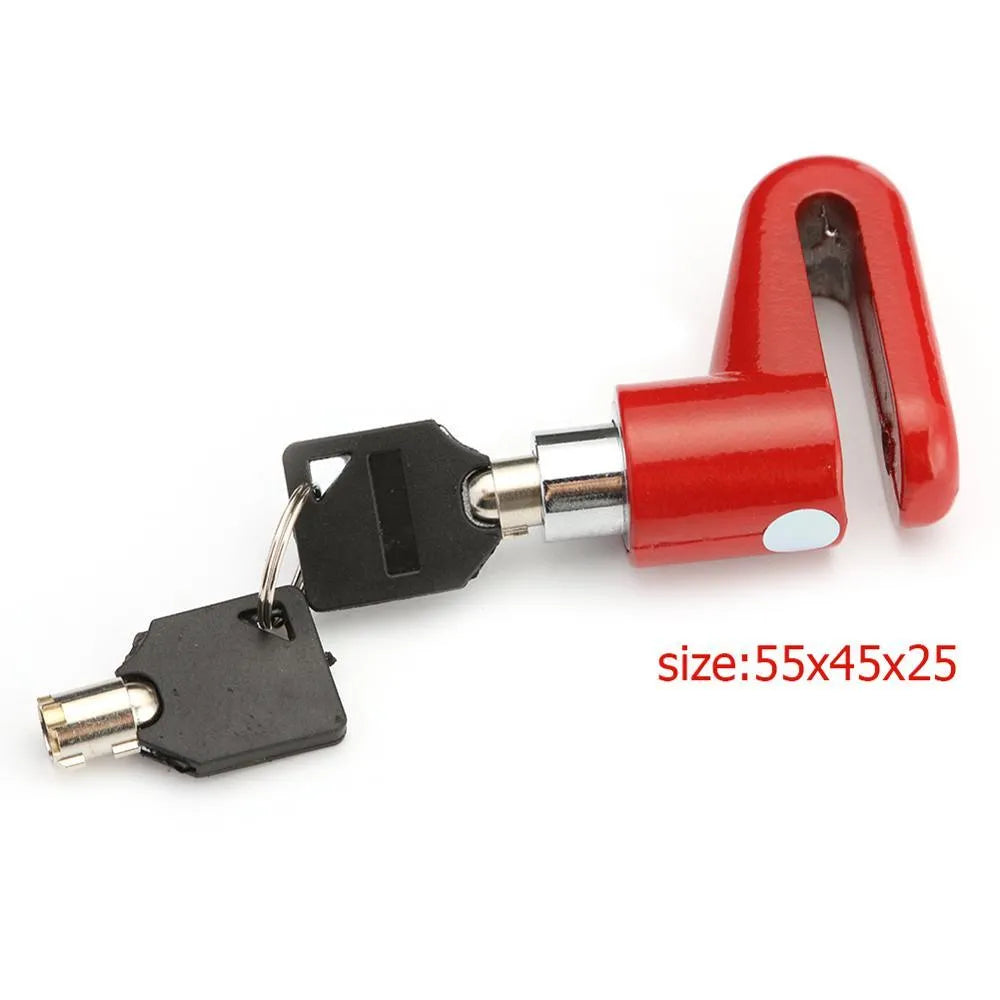 Keyless metal disc brake lock with steel wire in black for Xiaomi M365 electric scooter
