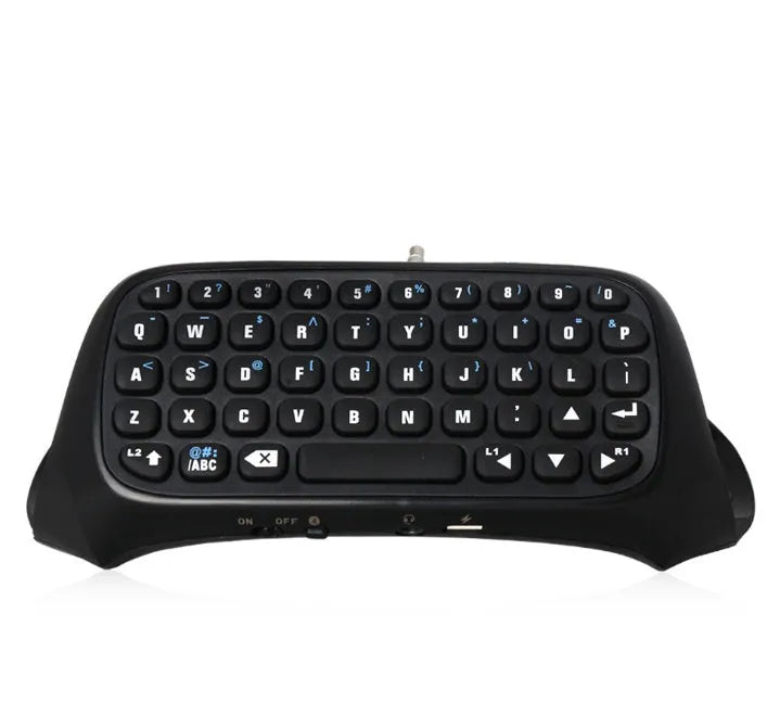 Bluetooth gamepad keyboard for PS4 console, black plastic, 17.2x6.3x5.6 cm