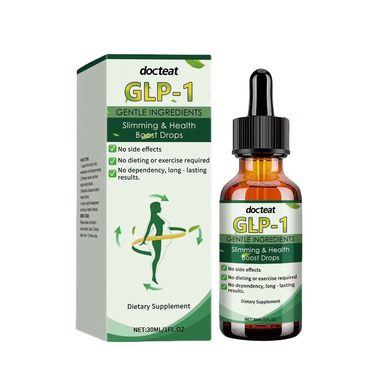 30ml bottle of traditional Chinese herbal extract drops with dropper
