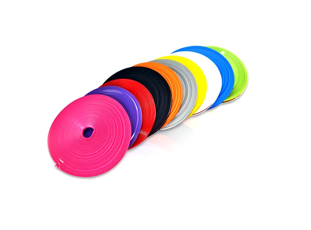 8-metre TPE car hub trim in various colours for steel rim protection with 3M adhesive