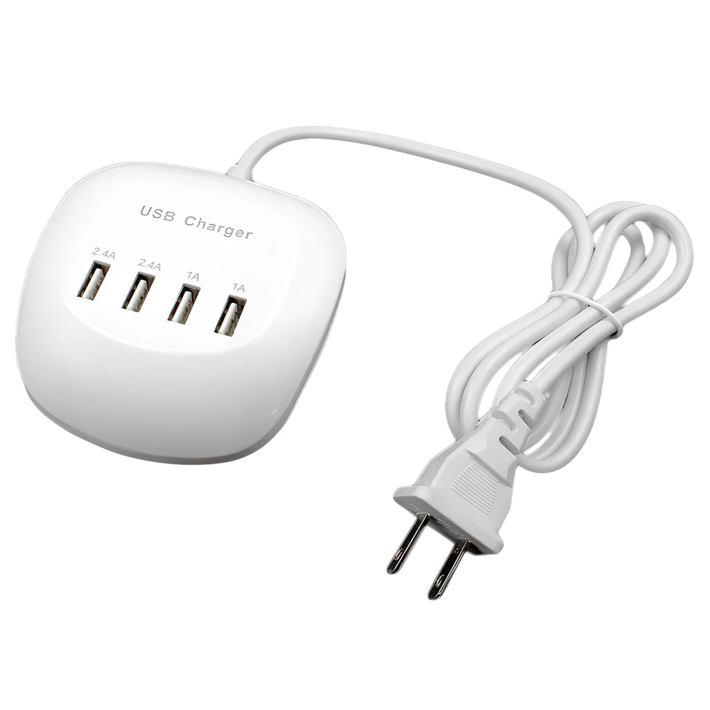 USB wall charger with EU and US plug style options for 220V mains sockets