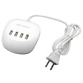USB wall charger with EU and US plug style options for 220V mains sockets