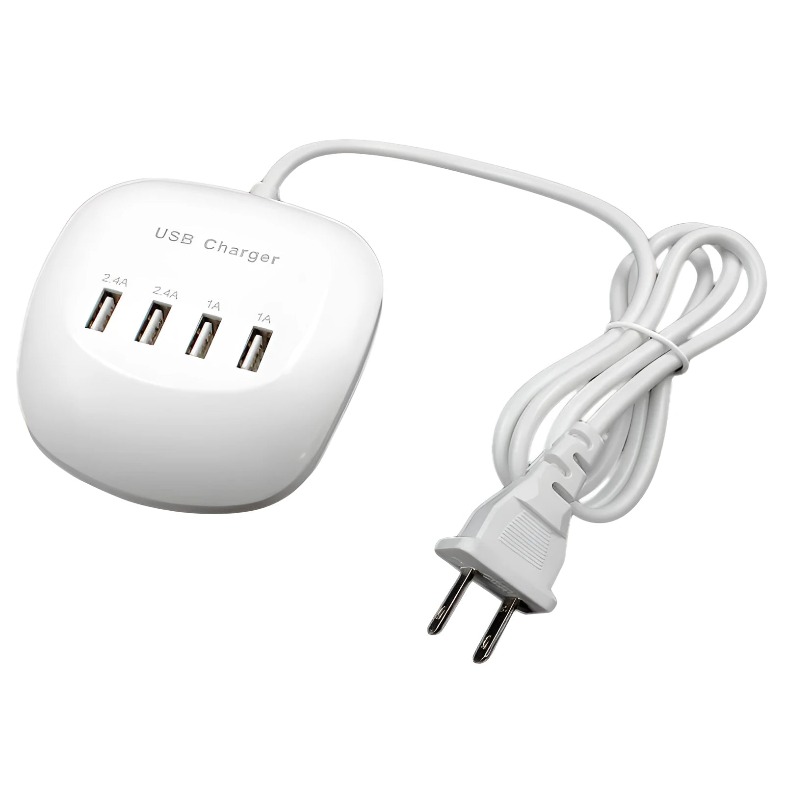 USB wall charger with EU and US plug style options for 220V mains sockets