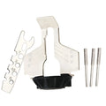 Silver metal chain grinding blade accessory for mini electric grinders showing 100 teeth