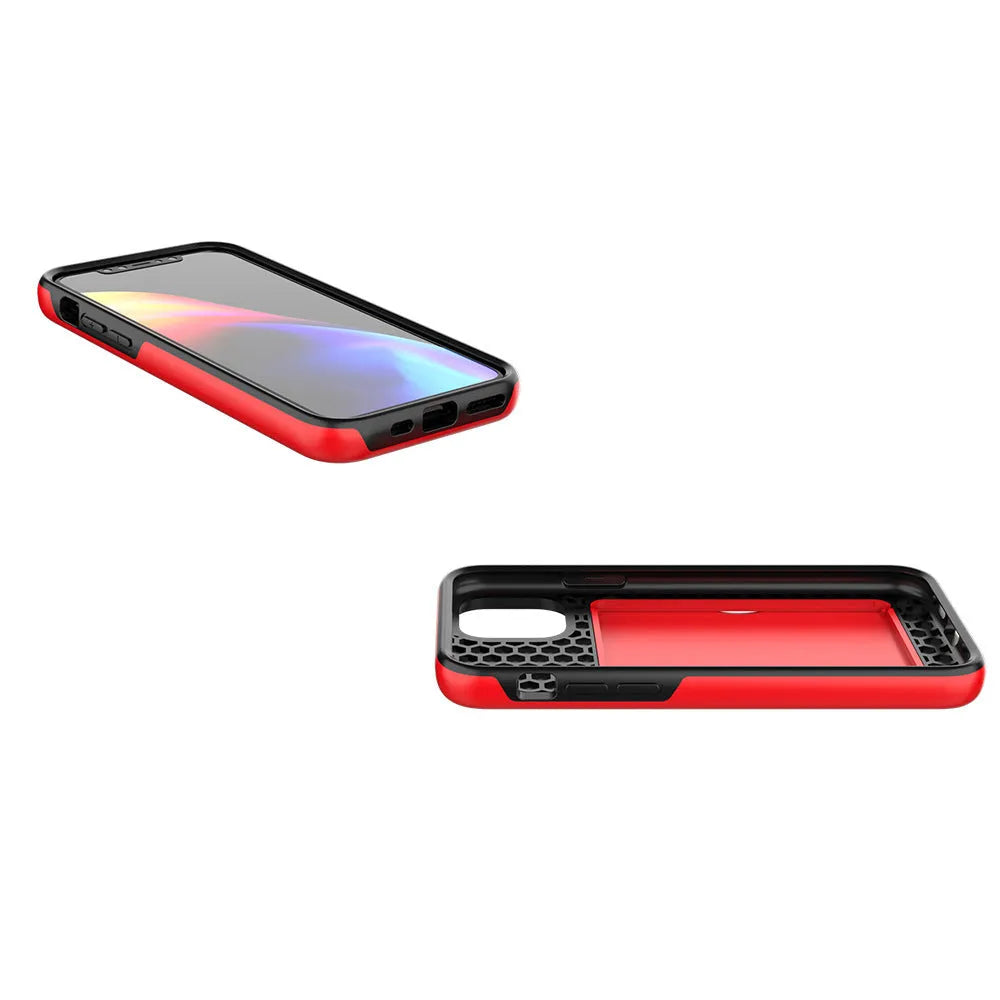 Slim black protective case for Apple iPhone 11 Pro Max on a table.