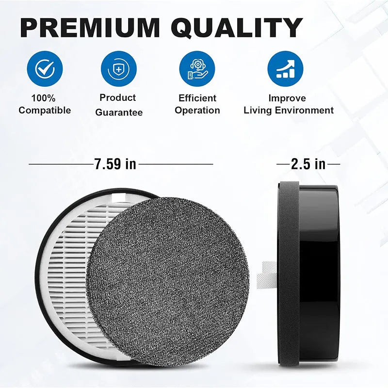 Levoit LV-H132 air purifier replacement HEPA filter and white filter cotton