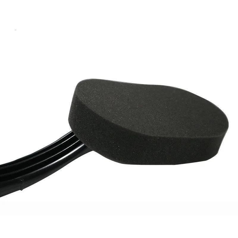 Car tire waxing brush with long handle and polyester sponge, 29 x 9 x 3 cm