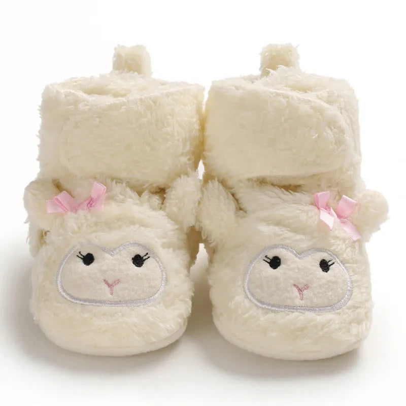 Baby toddler soft sole cotton boots with Velcro fastening, multiple colours, sizes 11-13cm