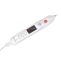 Multifunctional beauty instrument in white, with charging cable and EU/US plug models
