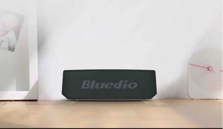 Black BS-6 cloud smart speaker showing compact rectangular design.