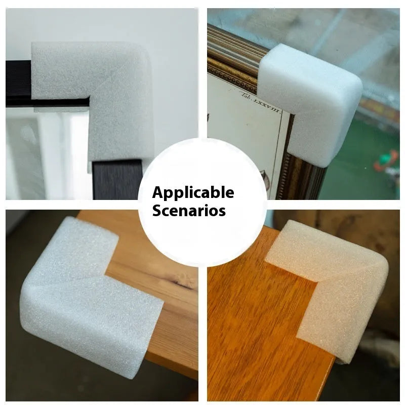 Pearl cotton corner protector strip with 10mm slot for furniture edge safety