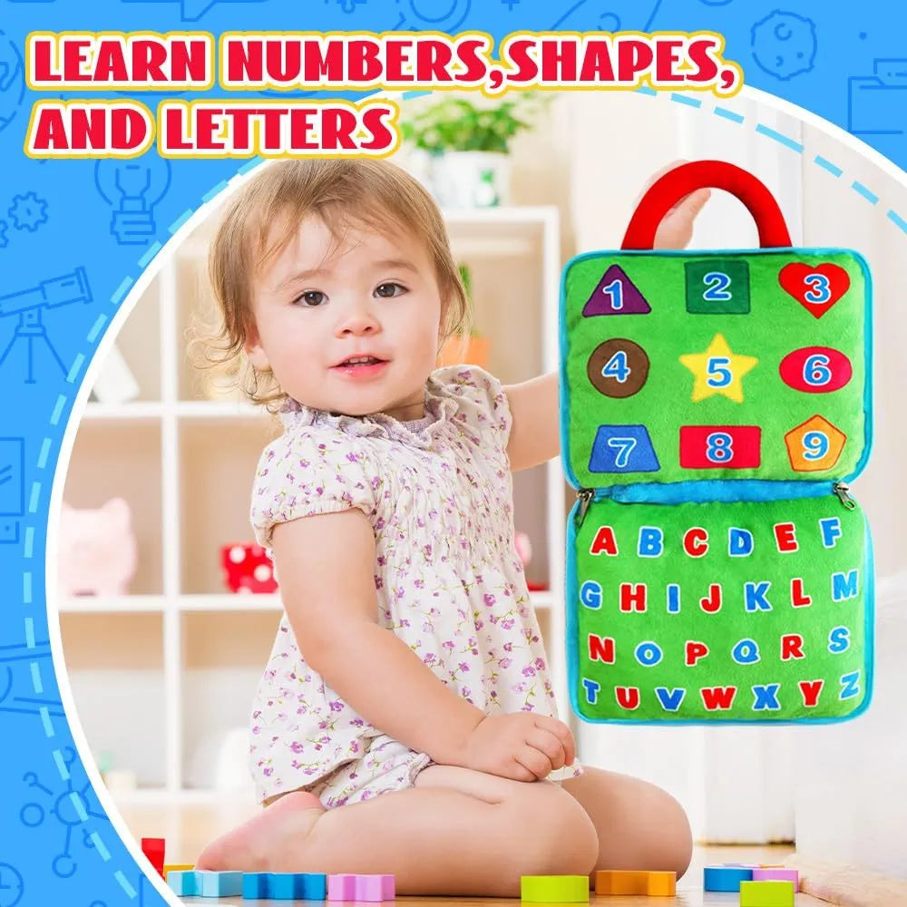 Blue plush owl baby early education release buckle colour matching toy for 12-month-old toddlers