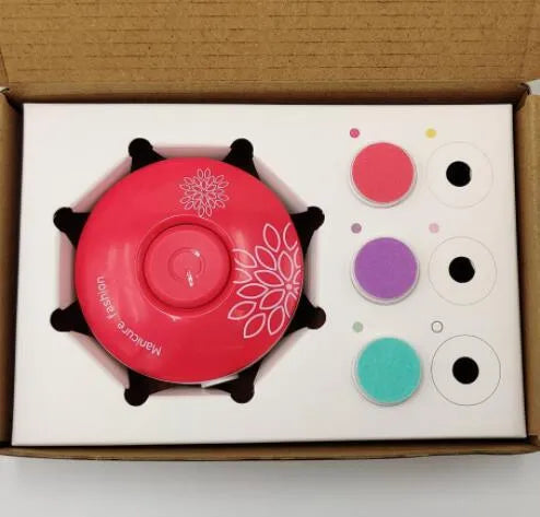 Baby electric nail polisher set with gentle grinding heads for newborn nail care