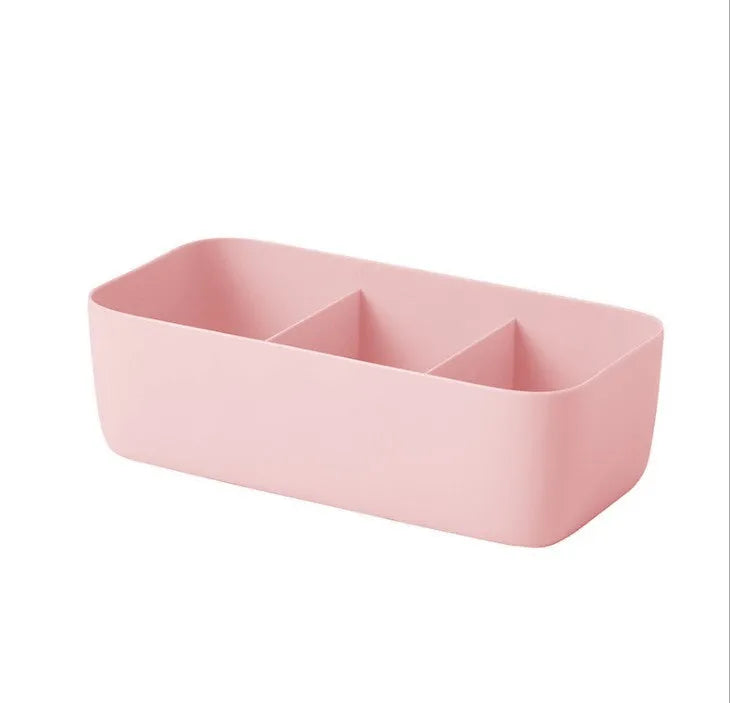 Plastic socks and underwear organiser with grid compartments in multiple colours for desktop or drawer storage