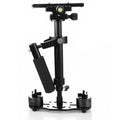 Black aluminium handheld camera stabilizer with adjustable height for S40 and S60 models.