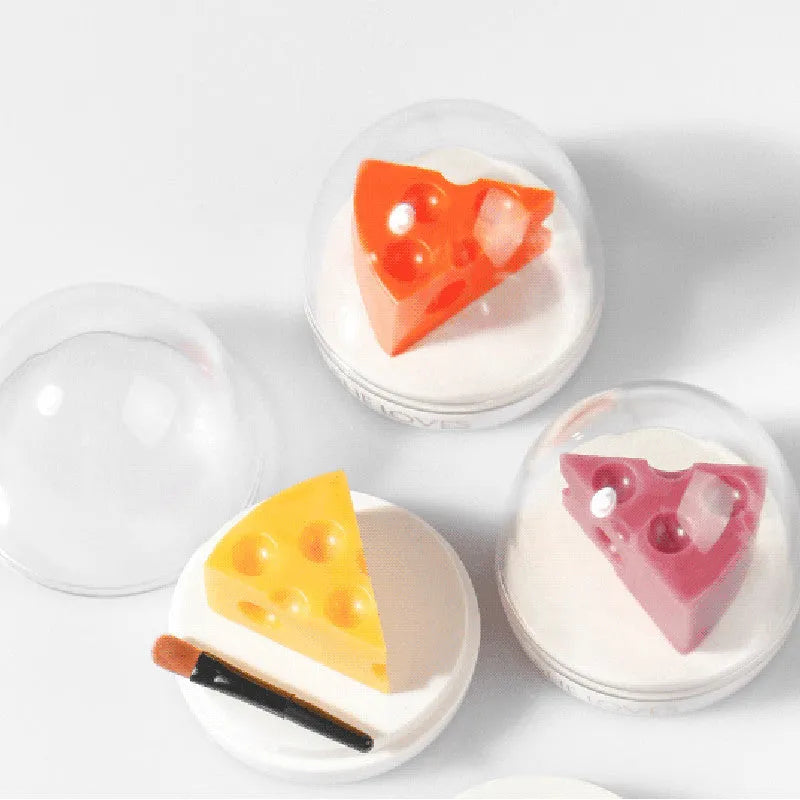 Cheese moisturizing lip balm in pink colour with paste formula and Vitamin E for dry lip care
