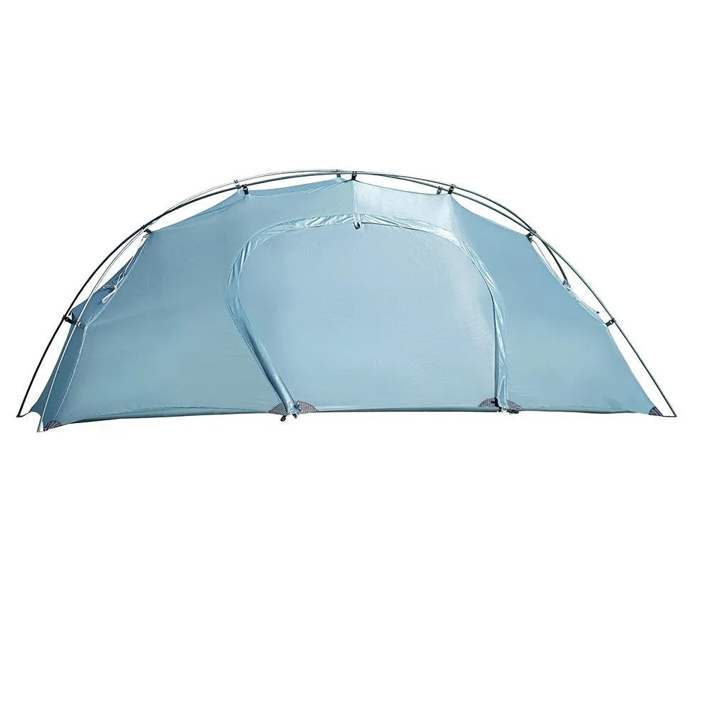 Outdoor thickened light luxury single person tent with carbon fibre frame and double-layer design in picture colour