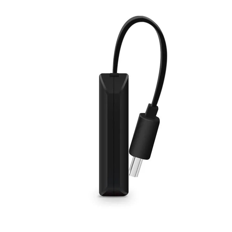 Black smartphone to TV HDMI screen mirroring dongle with USB connector