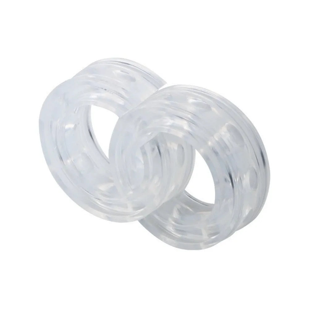 Transparent rubber spring shock absorbers for car modification in six size options with dimensional specifications