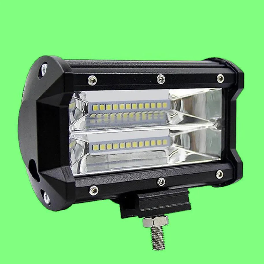 5-inch black LED work light with die-cast aluminium housing and polycarbonate lens for off-road vehicles